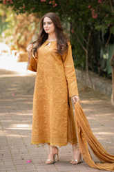 Mushq - 3PC Lawn Embroidered Suit -SU0131